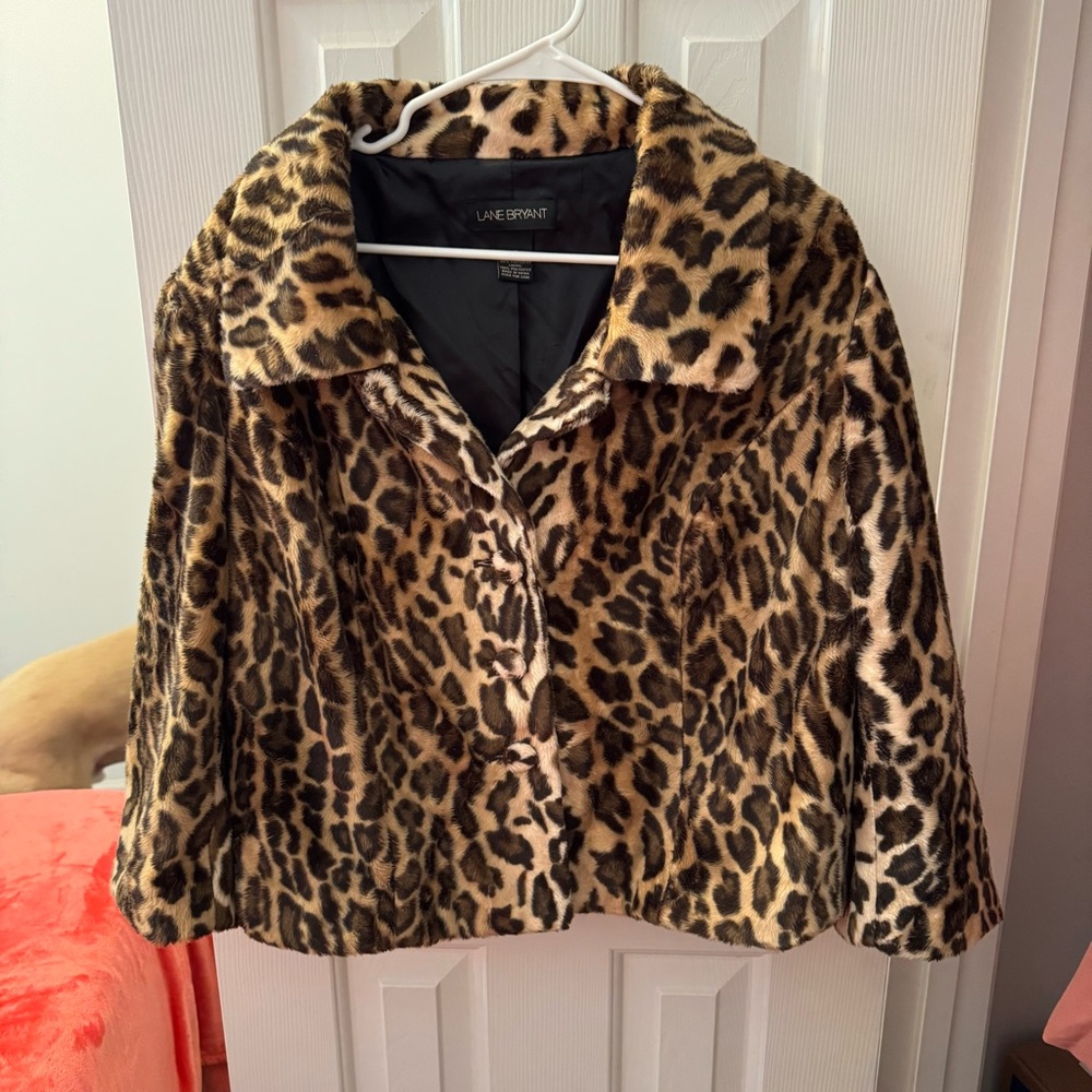 Lane Bryant Leopard Print Coat
